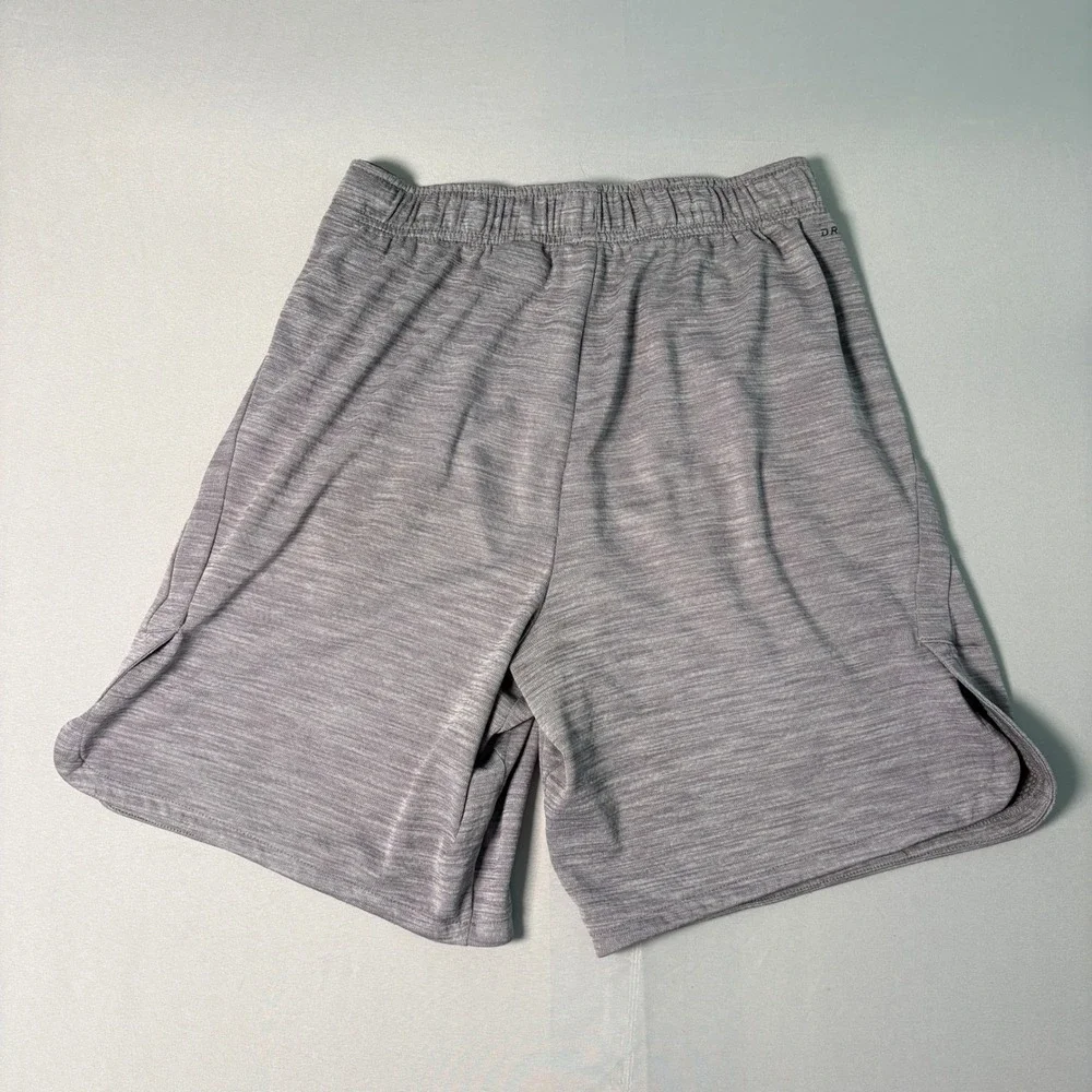 Nike Dri-FIT Mens Training Shorts Grey Heather Space Dye Athletic Gym SKU 218